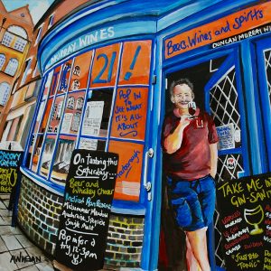 ‘Duncan Murray Wines’ Original 30cm x 30cm Acrylic Painting