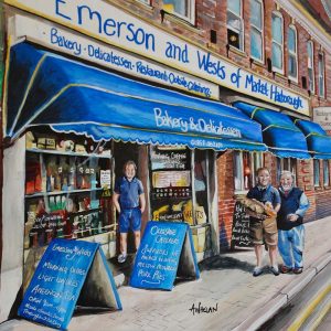 ‘Emerson & Wests’ Original 30cm x 30cm Acrylic Painting