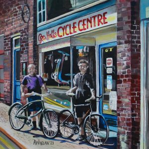 ‘George Halls Cycles’ Glicee Print
