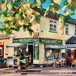 Shopfront of Welton's deli, post office and cafe in the heart of Great Bowden